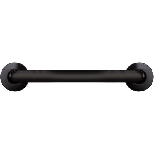 Wall-mounted straight grab rail with 2 fixing points, length 600 mm, stainless steel, matt black finish