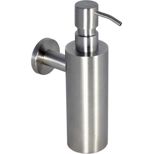 255 ml vertical manual liquid soap dispenser in stainless steel, satin finish